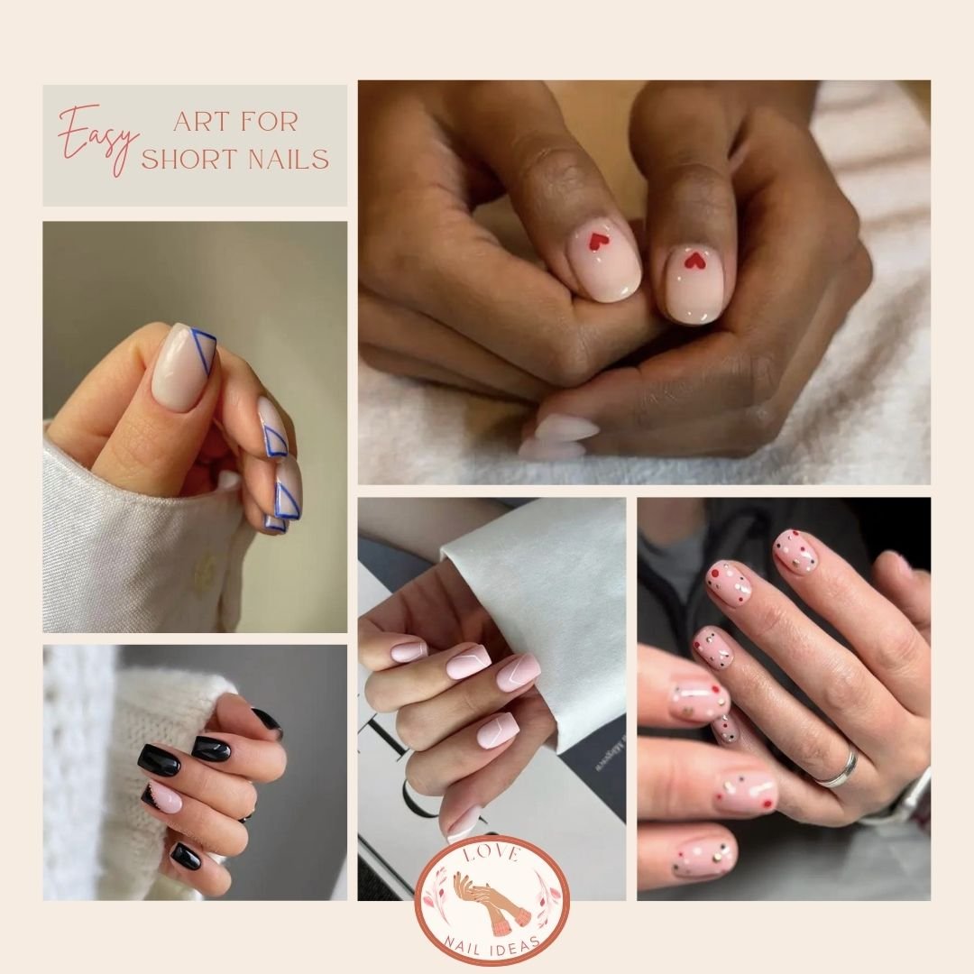 gallery with easy nail art for short nails